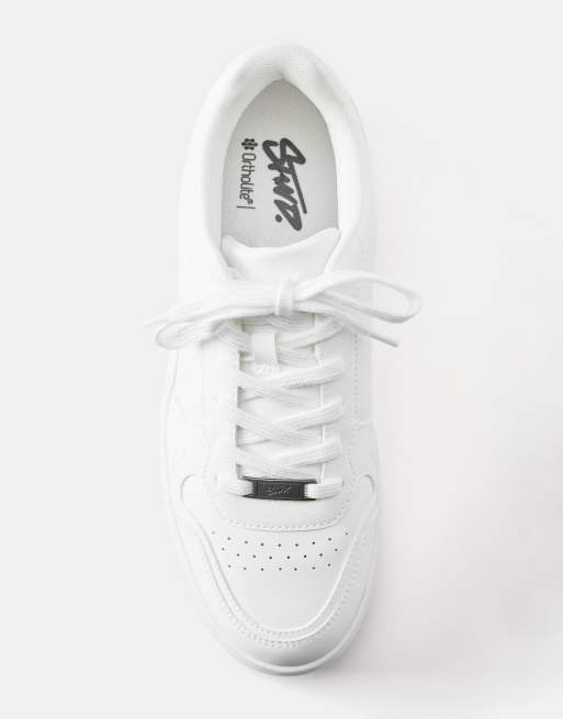 Pull&Bear – Weiße Sneaker mit dicker Profilsohle, 3 von 4