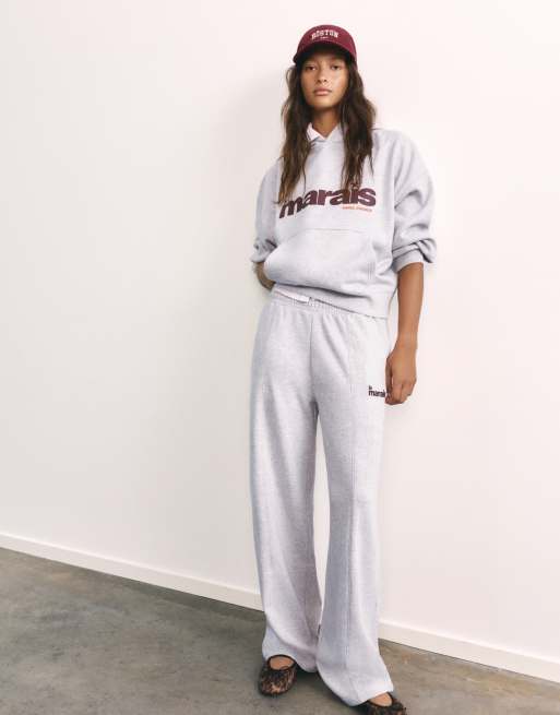 Pull&Bear – Jersey-Set in Grau, 3 von 3