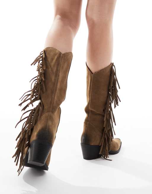 Boho Style Westernstiefel Sommer Pull&Bear – Westernstiefel Aus - Main Image