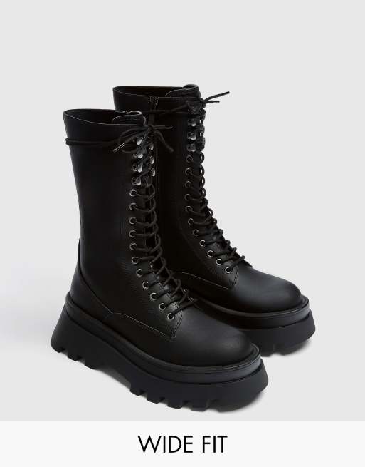 pull and bear chunky boots