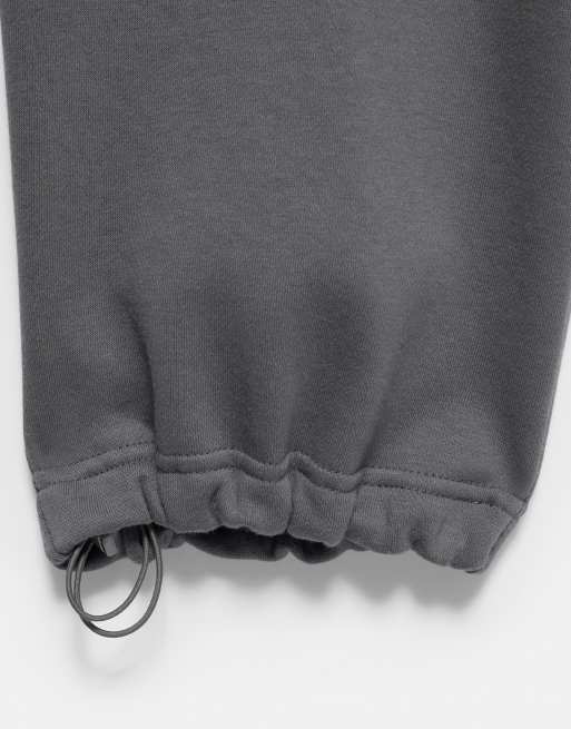 Pull&Bear wide-leg baggy joggers in grijs, 7 van 7