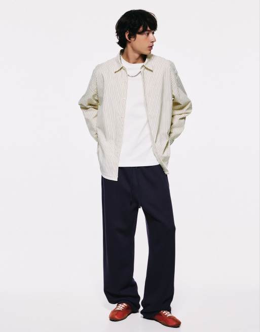 Pull&Bear jersey set in navy, 3 of 3