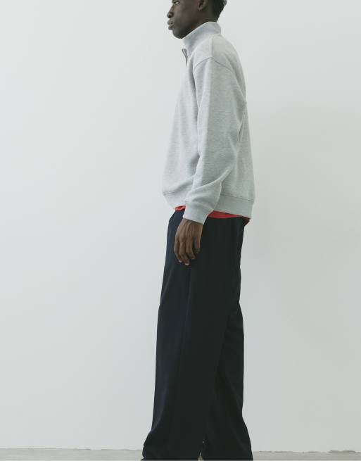 Pull&Bear wide-leg broek met regular-fit in chocoladebruin, 5 van 7