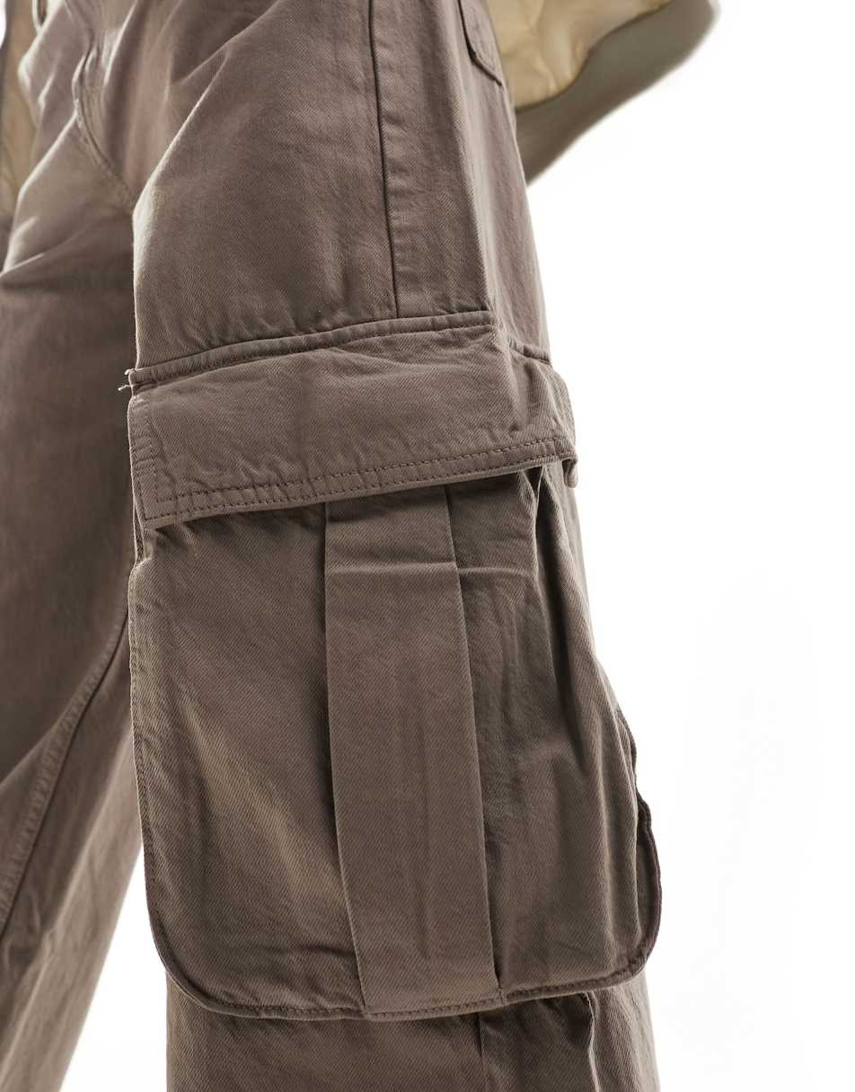 Cotton On bootleg cargo pants in green