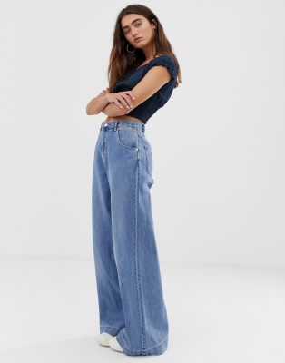 large leg jeans