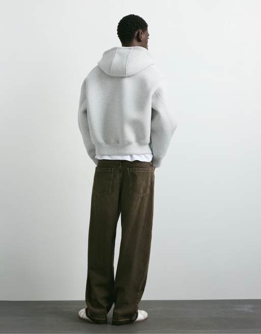 Pull&Bear Wide-leg jeans in brown, 2 of 7