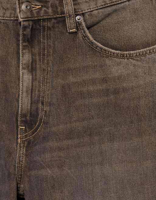 Pull&Bear Wide-leg jeans in brown, 7 of 7