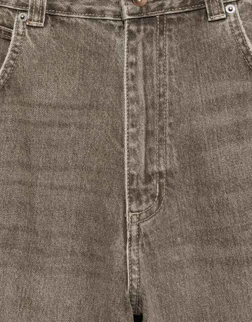 Pull&Bear Wide-leg jeans in brown, 7 of 7