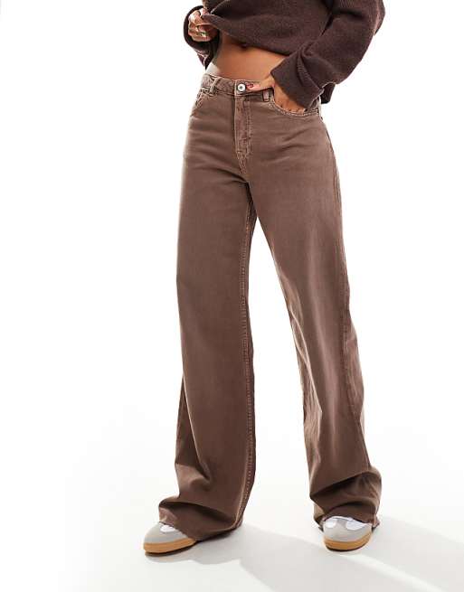 Pants with Wide Leg in Brown Bear Pants with Wide Leg in Brown Bear