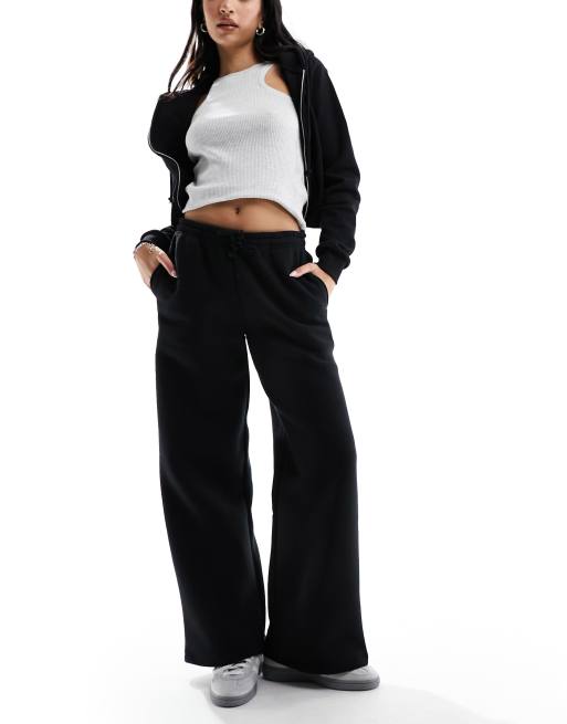 Wide Leg Jogger in Black