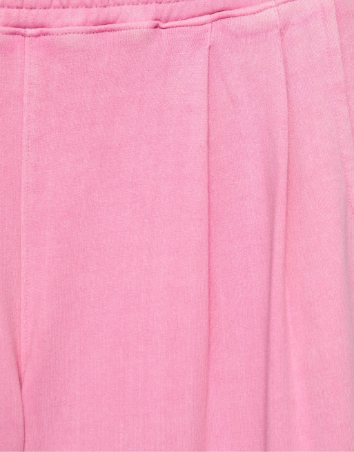 Pull&Bear Wide-leg joggers in pink, 4 of 5