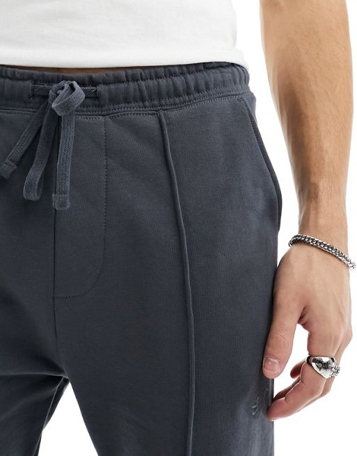 Wide-leg sweatpants with seam - pull&bear