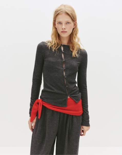 Pull&Bear Wide-leg sweatpants in grey - view 1