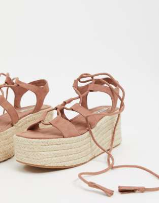 tan flatform sandals