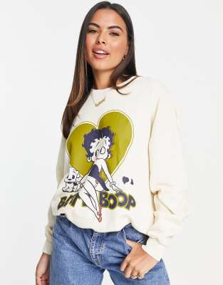 Betty Boop Goal Sweatshirt-betty Boop Sweatshirt-betty Boop 