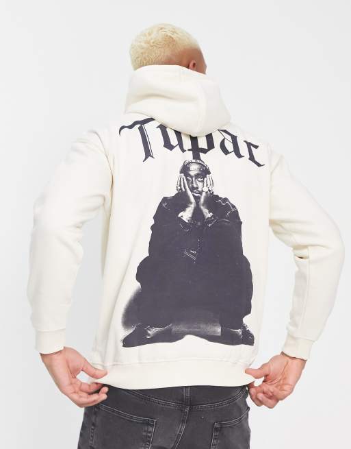 Tupac white outlet hoodie