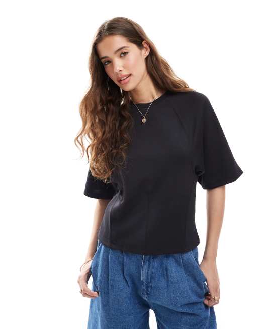 Pull&Bear - Zacht T-shirt in zwart
