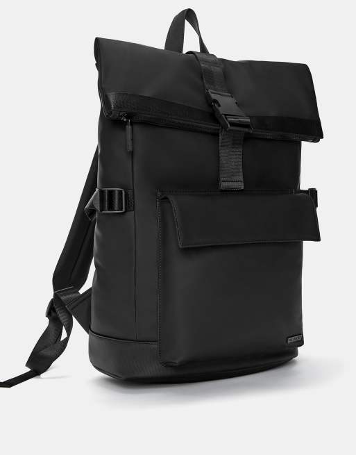 Pull&Bear - Zaino gommato nero, 2 di 4