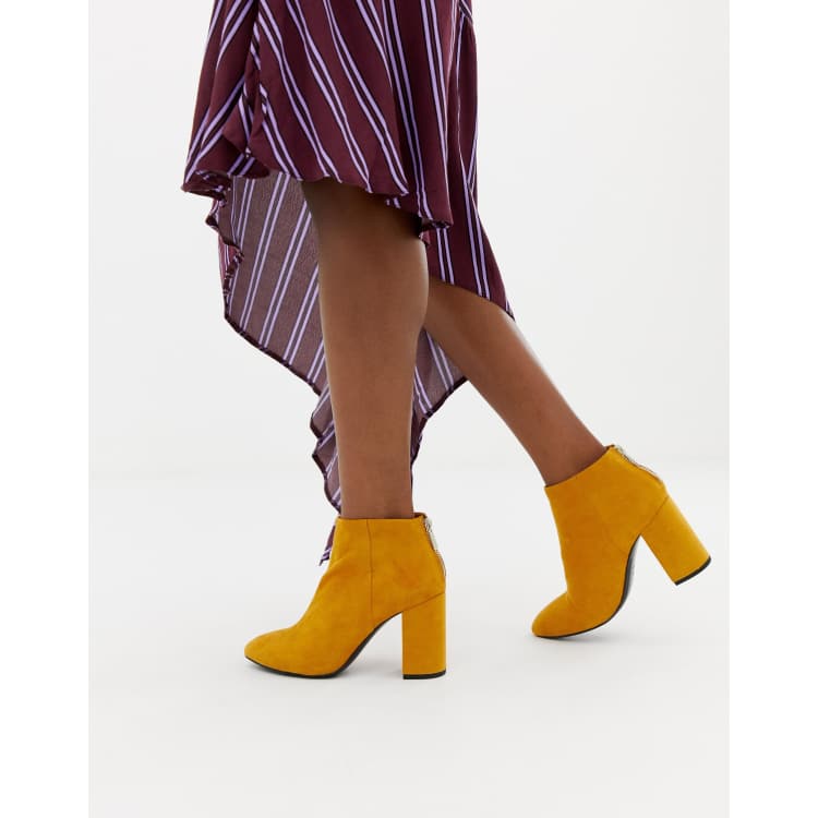 Mustard 2025 heeled boots