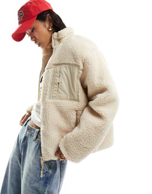 Beige on sale fleece jacket