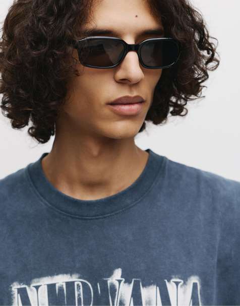 Pull&Bear - Zonnebril van hars in zwart - view 1