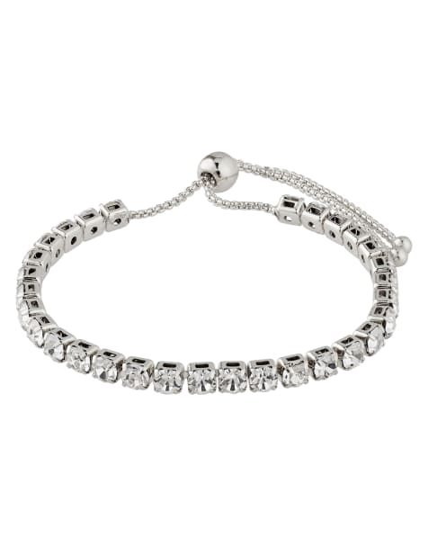 Pulsera chapada en plata con cristales Lucia de Pilgrim - view 1