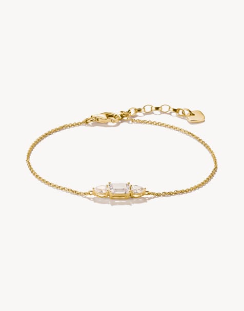 Pulsera color oro amarillo y blanco de Thomas Sabo - view 1
