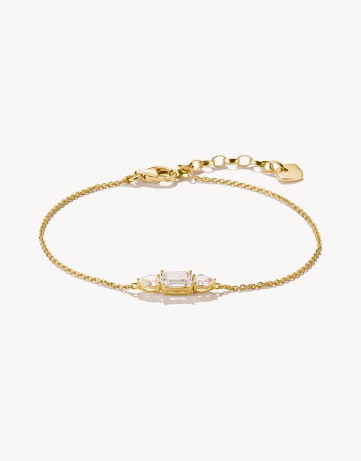 Pulsera color oro amarillo y blanco de Thomas Sabo