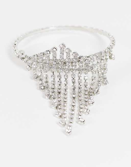 Pulsera con incrustaciones de cristal en cascada de True Decadence