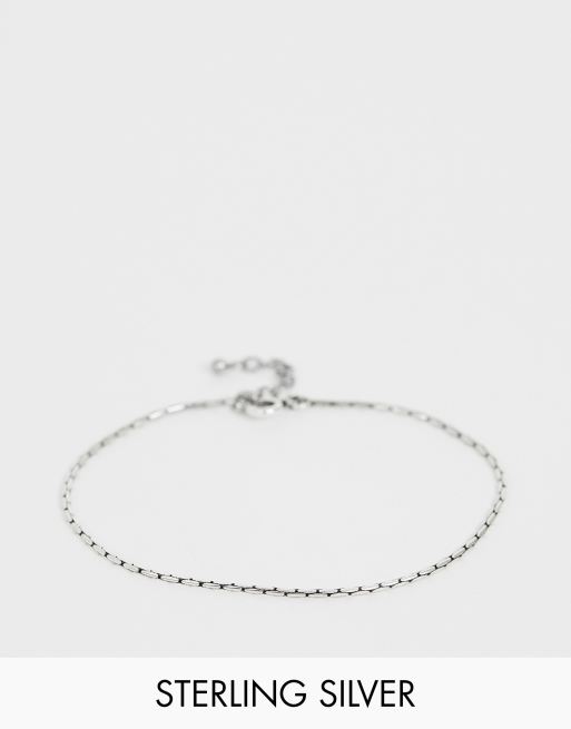 Pulsera de plata de ley con acabado pulido de ASOS DESIGN