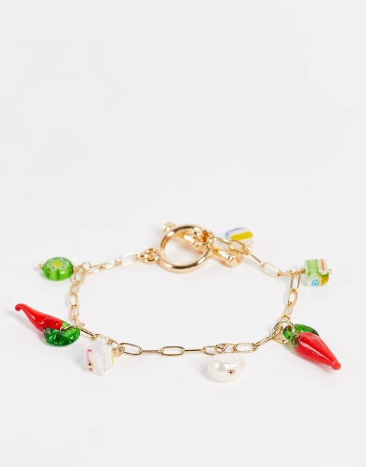 Pulsera dorada Anton de Mango
