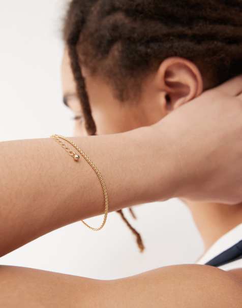 Pulsera dorada de cadena de trigo de Faded Future - view 1