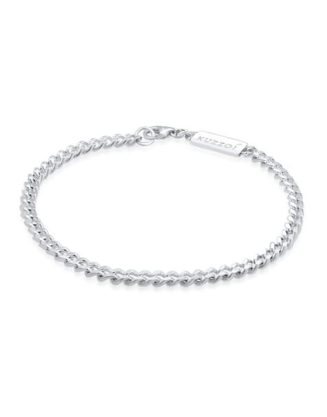 Pulsera plateada de cadena de plata de ley 925 para hombre de Kuzzoi - view 1