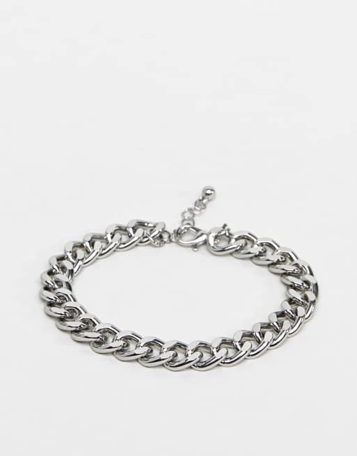 Pulsera plateada de cadena gruesa de ASOS DESIGN   , 2 de 5