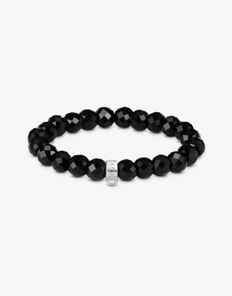 Pulsera plateada y negra de Thomas Sabo - view 1