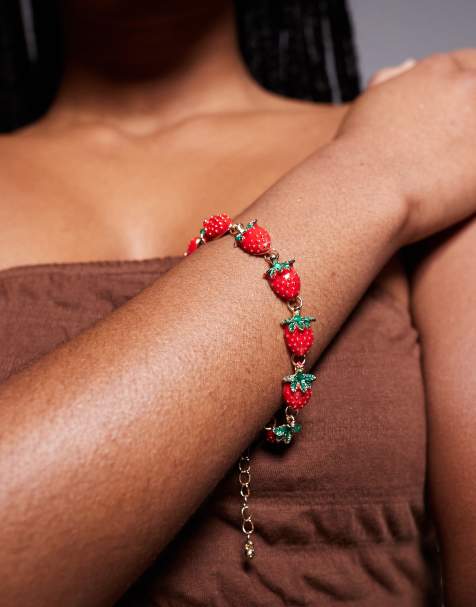 Pulsera roja con fresas exclusiva de Kaiia - view 1