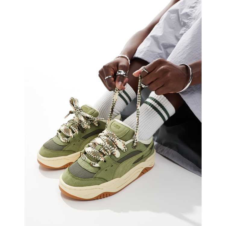 PUMA 180 chunky lace sneakers in green