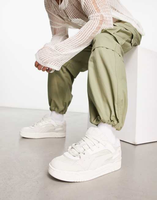 Puma 180 cord trainers in off white ASOS