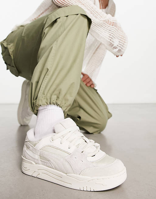 PUMA 180 corduroy sneakers in white | ASOS