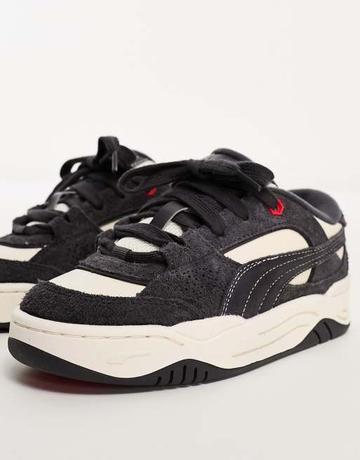 PUMA-180 courduroy sneakers in gray and black, 3 of 4