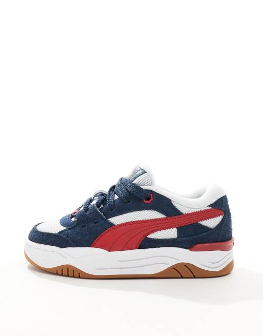 PUMA – 180 – Sneaker in Marineblau und Rot ASOS