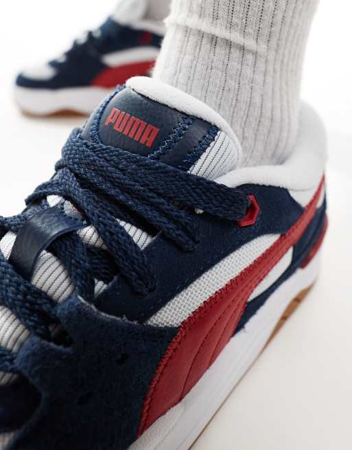 PUMA 180 sneakers in navy and red ASOS