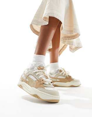 180 sneakers in tan and white-Brown