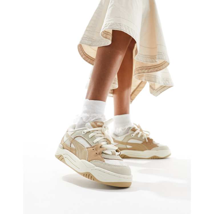 PUMA 180 sneakers in tan and white ASOS