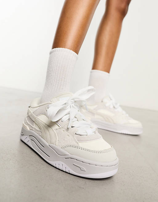 PUMA 180 sneakers in white with light gray detail | ASOS
