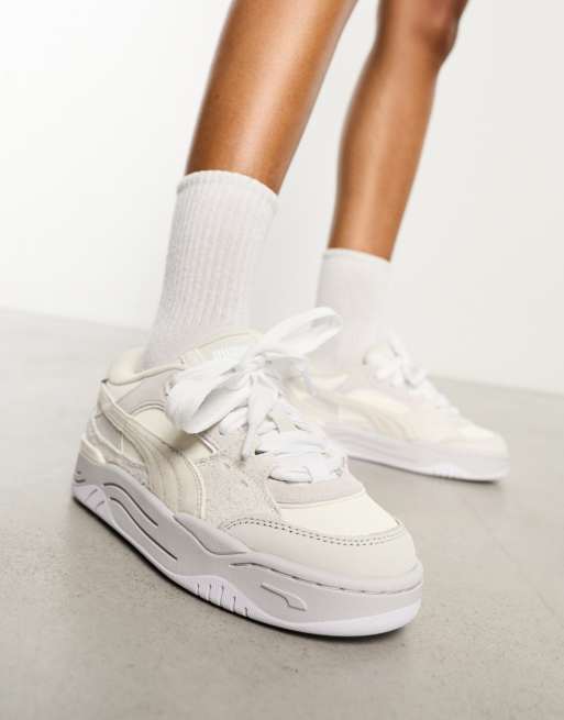 Puma 180 sneakers in white with light gray detail | ASOS