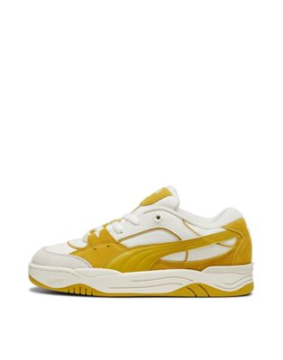  180 sneakers in white & yellow
