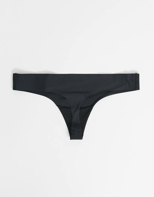 Puma 2 pack seamless thongs in black