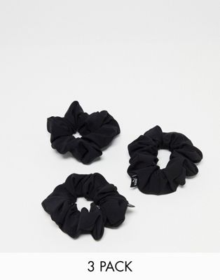Puma 3 pack scrunchies in black