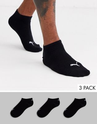 Puma 3 Pack Sneakers Socks In Black | ASOS